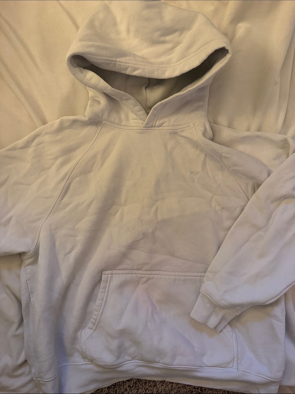 Aritzia Men's Hoodie in Light Cream